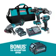 Makita 40V Max Brushless 3 Piece Combo Kit DK0141G302
