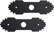 [AMTHKNO] 8-5/8'' Length (1" Center Hole) 2-Pcs Edger Blades for Ryobi Edger Blade Replacement 638006008, 638006007, Fits Model RY13050 RY13050A RY15518 RY40030 P2300 Edger.