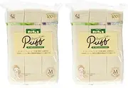 Cotton Labo Organic Cotton Puff Size M (200Pc) 2pcs Set by cotton labo