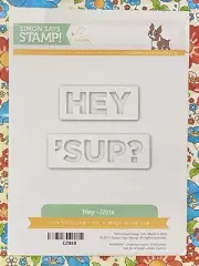 HEY 'SUP DIE by Simon Says Stamp hello what's up greeting text invite card joke