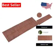 Durable 16x48 Inch Bamboo Bath Mat - Non-Slip Runner for Safe Showers