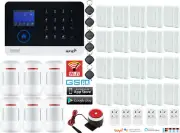 D20 WiFi TUYA APP Wireless Home House Security Alarm Burglar System+Alexa+Google