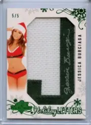 2012 BENCHWARMER NATIONAL JESSICA BURCIAGA AUTOGRAPH "LETTER J" SWATCH # 5/5