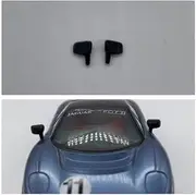 GP46 - Greenhills Black Wing Mirror Pair for Scalextric Jaguar XJ220-1.32 Scale - NEW