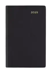 2025 Diary Collins Belmont Pocket B7R Week to View Black 357.V99