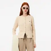 Cotton and Wool Cable Knit Cardigan