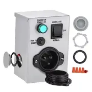 Generator Transfer Switch 15 Amp 125V Power Inlet Box, NEMA 5-15P Inlet