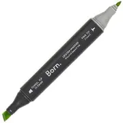 Born Professional Dual-Tip Artist Marker Yellow Green G289