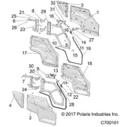 Polaris COVR-BLSTR BAR,PNT,RH,M.N BRNZ, Genuine OEM Part 5452954-731, Qty 1