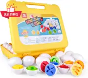 Letters Matching Eggs 26 Pack ABC Alphabet Color Sorting Puzzle Educational Toy