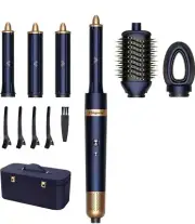 Hair Dryer Brush, Chignon 6 in 1 Hot Air Brush, High-Speed Negative Ionic Hair D