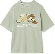 gelato pique(ジェラート ピケ) PMNT252945 Men's Airy Moco Dog Jacquard Pullover