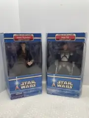 NEW 2002 HASBRO STAR WARS JANGO FETT & SKYWALKER ATTACK OF THE CLONES 12" FIGURE