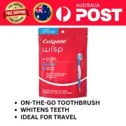 Max Fresh Wisp Disposable Mini Travel Toothbrush, Peppermint, 24 Count (1 Pack)