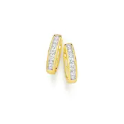 Alora 10ct Gold 1/2 Carat Tw Lab Grown Diamond Huggie Earrings