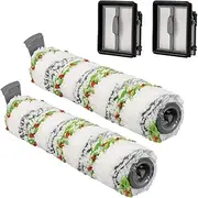 [Home Times] Brush Roller for Bissell CrossWave X7 Pet Pro 2955N,3479N Multi-Surface All in One Wet Dry Vacuum Cleaner and Filter (Green Pet)