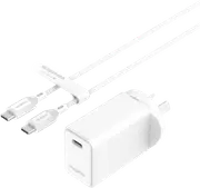 Mophie Essential 30W Wall Charger/Cable White
