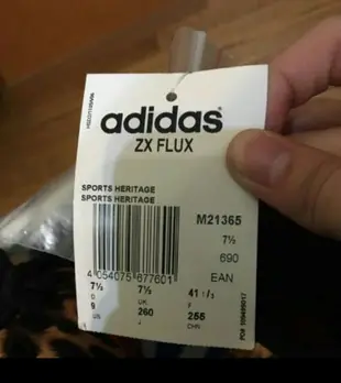 愛迪達 originals ZX FLUX女鞋25.5cm