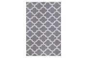 180x270cm Tangier Grey and White Recycled Plastic Outdoor Rug and Mat