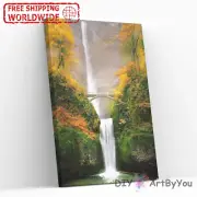 Paint By Numbers Kit Falls Scenery Nature Adult Wall Beginner DIY Art Decor Oil