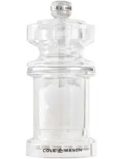 [Cole & Mason] 675 Acrylic Salt Mill 118mm in Clear