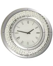 Peyton Lane Modern Reflections Mirror Wall Clock
