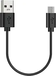 Geekria USB Headphones Short Charger Cable Compatible with Bose QC35II QC35 QC25, JBL T450BT 700BT, Sony WH-CH700N WH-H900N, USB to Micro-USB Replacement Power Charging Cord (1ft/30cm)