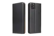 For iPhone 11 Pro Case Leather Flip Wallet Protective Cover with Stand Black