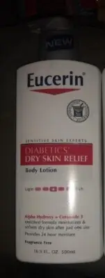 Eucerin Diabetics' Dry Skin Relief 16.9 oz. Body Lotion NEW Discontinued Product