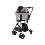 Ibiyaya Travois Tri-fold Pet Travel Stroller System - Nimbus Gray