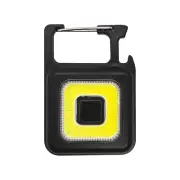 Mini Led 800 Lum USB Rechargeable COB Keychain Work Lights KeyRing Camp Torch