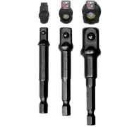 PK Tools 2 in 1 Magnetic Socket / Drill Adaptor 3pc Set