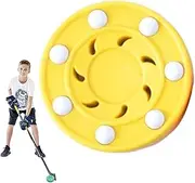 Street Hockey Puck - Official Off Ice Hockey Pucks - Driveway Official Off Ice Use Outdoor Street Pucks with Rollers Hockey Training Equipment