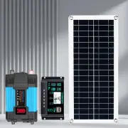 6000W Solar Panel Set Solar Power Inverter Generator 100A Home 110V Grid Syst