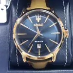 頂級腕錶 MASERATI WATCH 瑪莎拉蒂手錶-紳藍玫瑰金款(R8851118001)