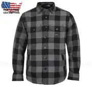 Sullen Art Collective Fang SCM5876 Long Sleeve Button Up Flannel Men`s Shacket