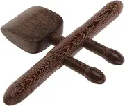 Wooden Neck Massager Points Handheld Shoulder Back Massager Fatigue Relief Tool