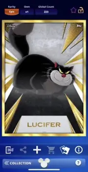 EPIC LUCIFER RADIANT 2025-TOPPS DISNEY COLLECT DIGITAL