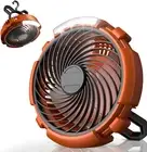 Camping Fan with LED Lantern, 6000Mah Battery Operated Rechargeable Fan, 3 Speed