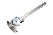 6" SAE Dial Calipers Accurate to 0.001" per 6" Hardened Stainless Steel for Insi