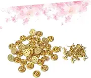 [HAPINARY] Diy Jewelry Accessories 100 Pin Backs Lapel Pins Brooch Clasps Tie Tacks Replacement for Torn or Lost Badges