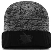 San Jose Sharks Fanatics Black Ice Travel Cuffed Knit hat cap