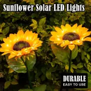 Solar Sunflower Light Waterproof Lamps Lamp Warm White Led Garden Lights Flowers
