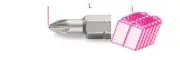 Beta Tools 861 PZ/C2 200x 1/4" Hex Drive Pozidriv Bit PZ2 x 25mm