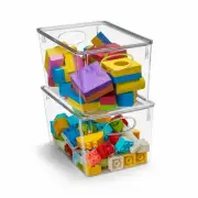 Sorbus Clear Plastic Storage Bins with Lid For Toys Storage