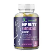 Wins Town Hip Butt Enhancement Gummies Booty Multivitamins Supplements for Fi...