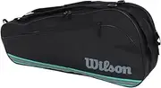 Wilson Tennis Badminton Racket Bag TEAMJ 6PK Racket Bag/Backpack (Fits 2 to 6 Racket Bags) (Based on Medium Weight Racquets)