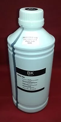 1 Lt liter 1000ml Refill Dye Black Ink compatible for HP Canon Brother Epson
