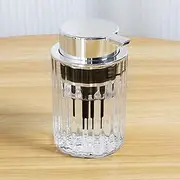 Foaming Soap Dispenser, Foam Hand Soap Dispenser with Silver Pump, Refillable Hand Soap Pump Dispenser, Delicate Foam Pump Dispenser, Lotion Foaming Soap Pump for Essential Oil Dish Soap(Silver)