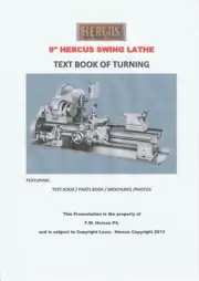 ALL ON USB - TEXT BOOK OF TURNING FOR THE HERCUS 9" VEE BED LATHE ON USB STICK